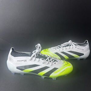 Adidas Predator Elite FG Mens Size 9 Cloud White Black Lucid Lemon JI1082